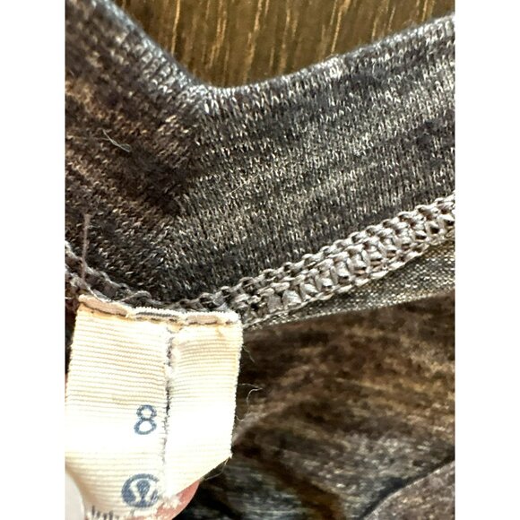 Lululemon Intensi-Tee Short Sleeve Heathered Black Size 8 - Picture 3 of 6